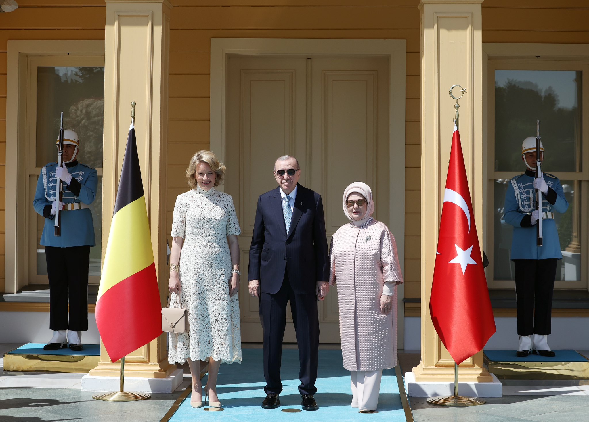 Cumhurbaşkanı Erdoğan, Belçika Kraliçesi ile görüştü