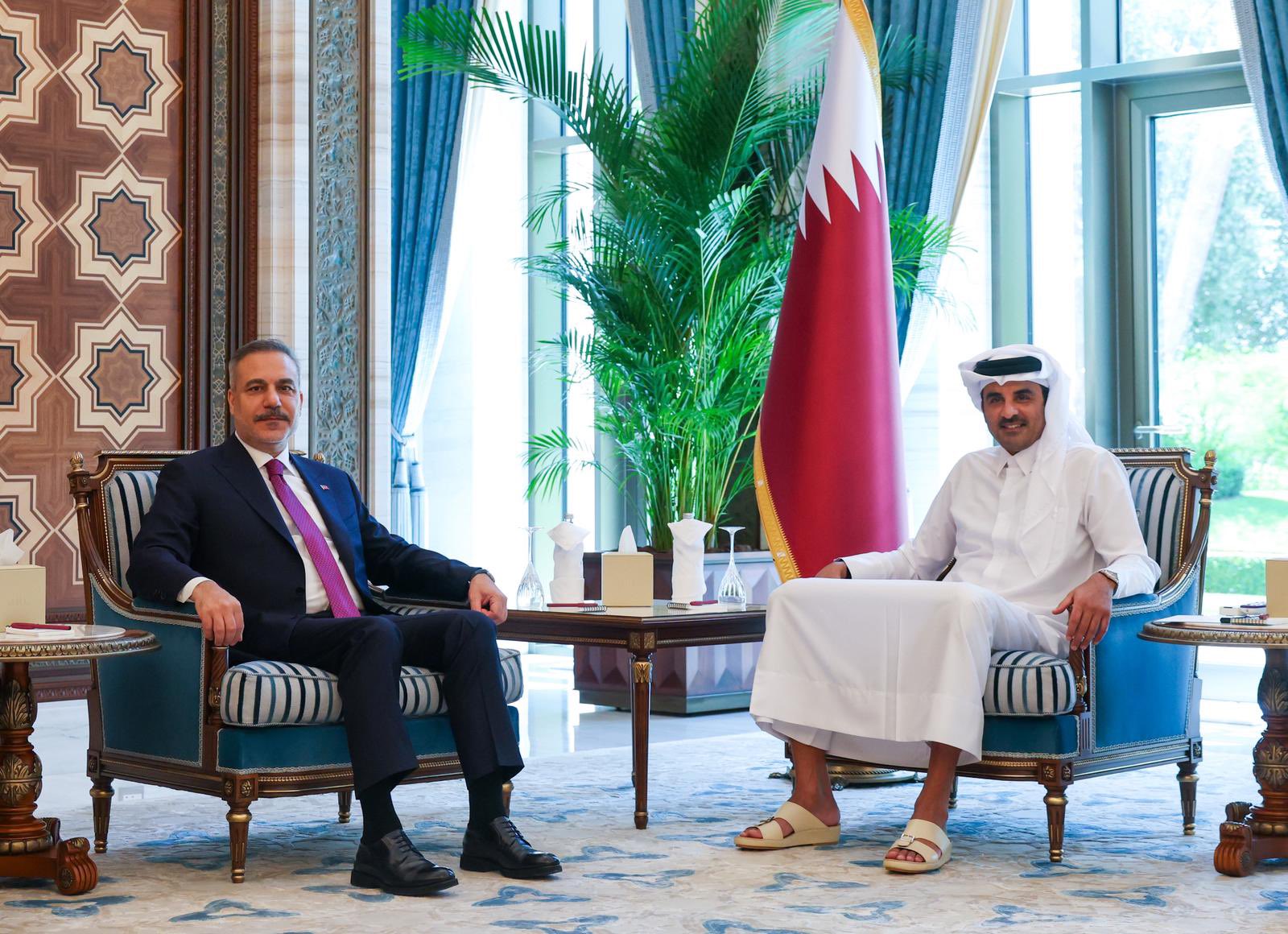Hakan Fidan, Katar Emiri ile Doha'da buluştu