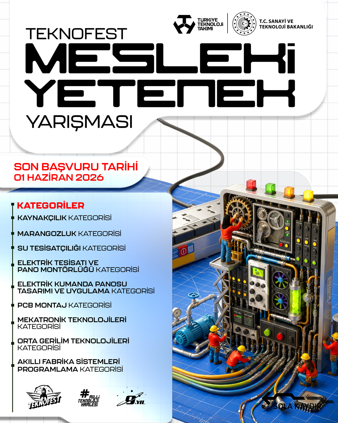 TEKNOFEST Mesleki Yetenek Yarışması için başvurular başladı