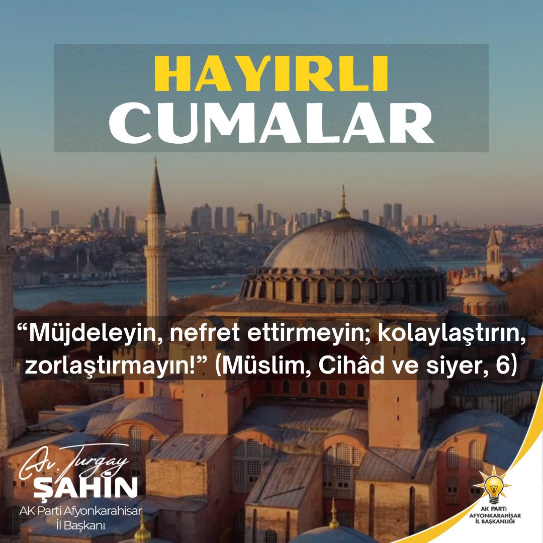 AK Parti Afyonkarahisar İl Başkanı Turgay Şahin'den Önemli Açıklamalar