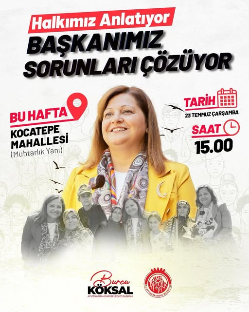 Afyonkarahisar Belediyesi Mahalle Buluşmaları Kocatepe'de Yoğun İlgi Gördü