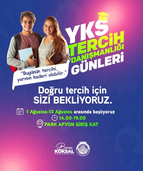 Afyonkarahisar Belediyesi, YKS Tercih Danışmanlığı ile Öğrencilere Destek Veriyor