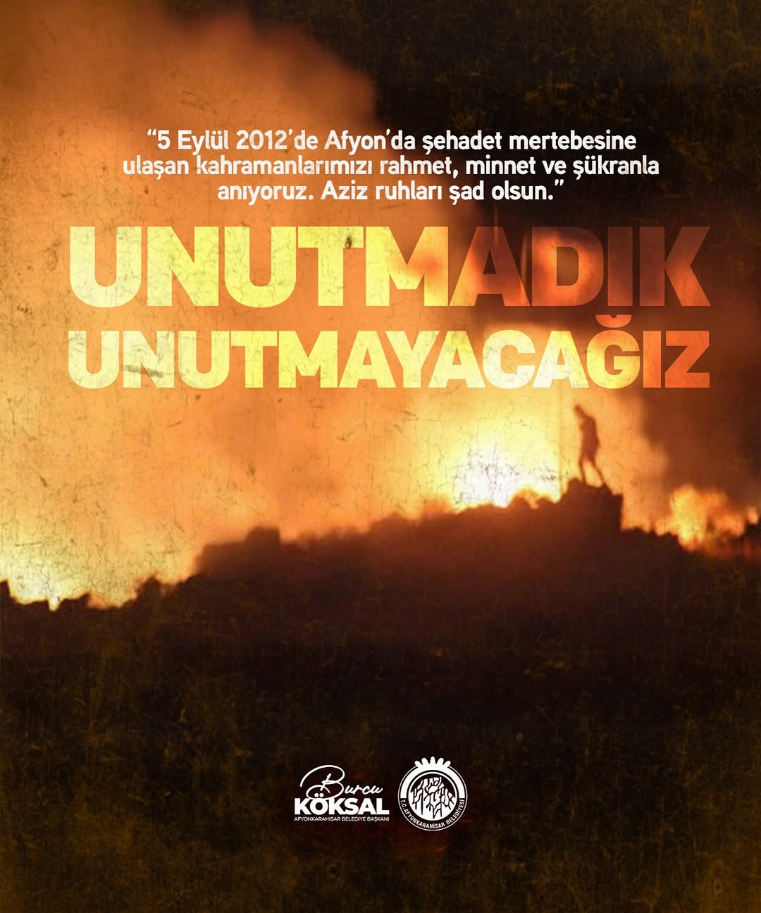 5 Eylül 2012 tarihinde yaşanan cephanelik patlamasında şehit olan 25 askerimizi saygı ve rahmetle anıyorum....
