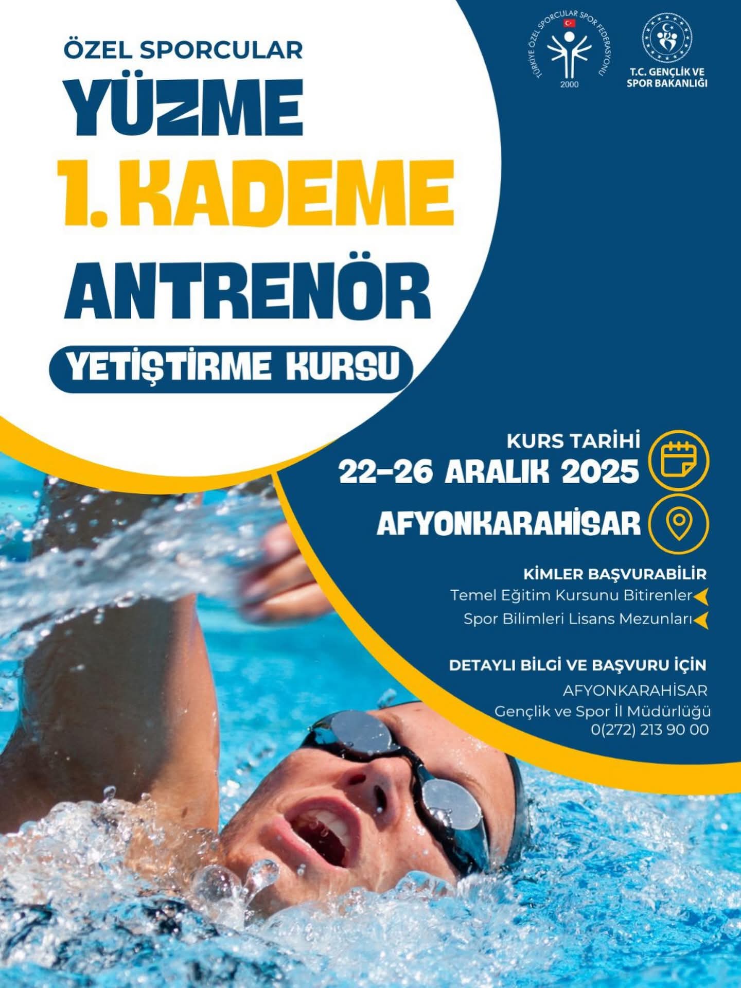 Özel Sporcular Yüzme 1. Kademe Yardımcı Antrenör Kursu Başlıyor - 1