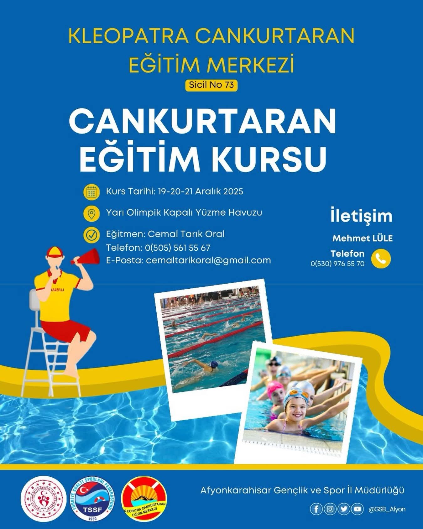 TSSF Onaylı Cankurtarma Kursu Afyonkarahisar’da Başlıyor - 1