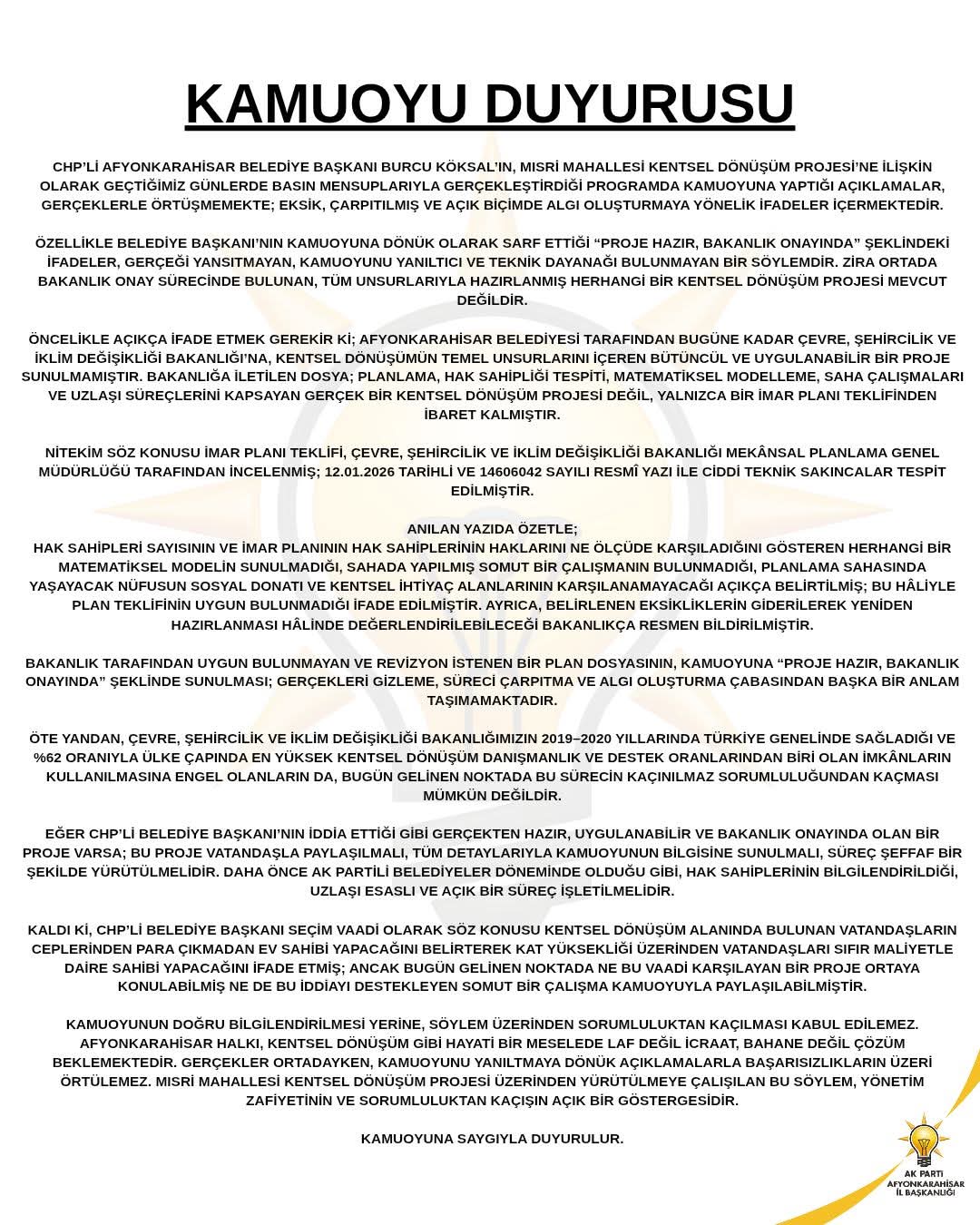 Mısri Mahallesi Kentsel Dönüşümünde“Açıklamalar Gerçeklerle Örtüşmüyor” - 1