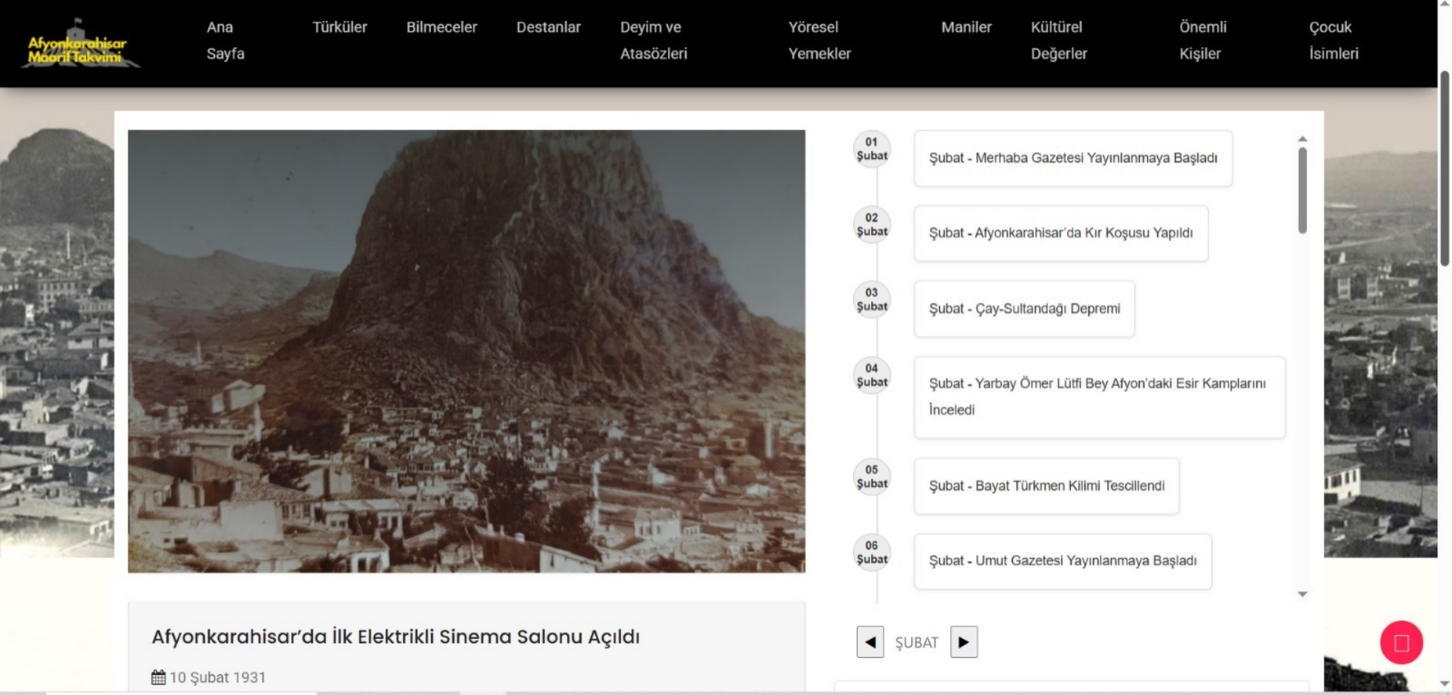 Afyon Kent Kültürü Dijitalde - 1