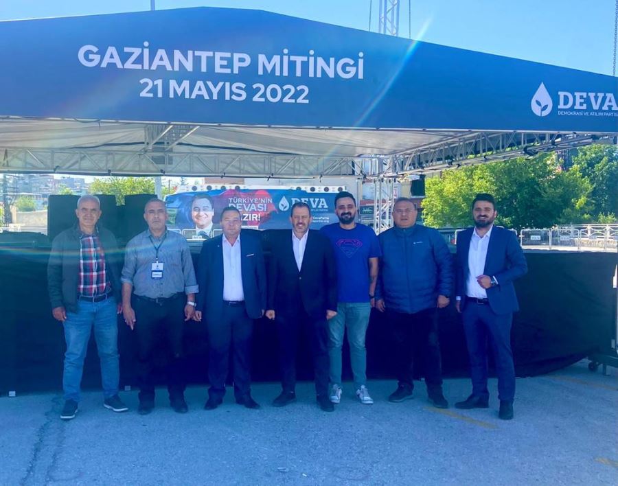 DEVA Partisi ilk mitingini Gaziantep’te düzenledi.