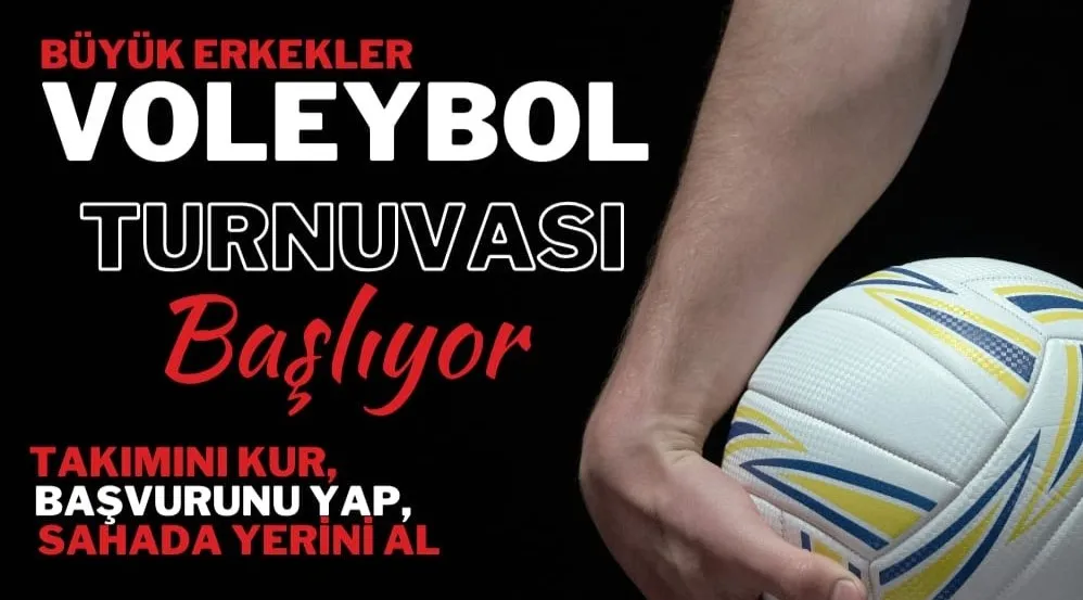 Gençlik ve Spor İlçe Müdürlüğü Büyük Erkekler Voleybol Turnuvası Başlıyor!